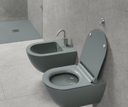 Gsi Pura Bidet Závěsný, 36x55cm, Agave Mat