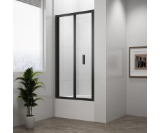 Polysan Deep Black Sprchové Dveře Skládací 1000x1650mm, čiré Sklo