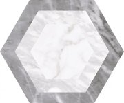 Dlažba jako kámen Equipe Bardiglio Hexagon Decor Geo 17,5x20