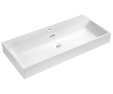 Sapho Aquatic Umyvadlo, Litý Mramor, 100x46cm, Bílá
