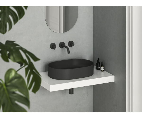 Umyvadlo Ceramic Slim O - Umyvadlo Ceramic Slim O 55, bez otvoru pro baterii, bez přepadu