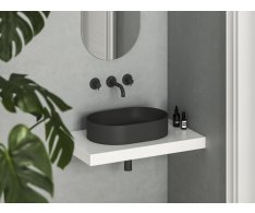 Umyvadlo Ceramic Slim O - Umyvadlo Ceramic Slim O 55, bez otvoru pro baterii, bez přepadu