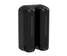 Marplast Shower Medium Dvojitý Dávkovač Tekutého Mýdla, 2x250ml, černá