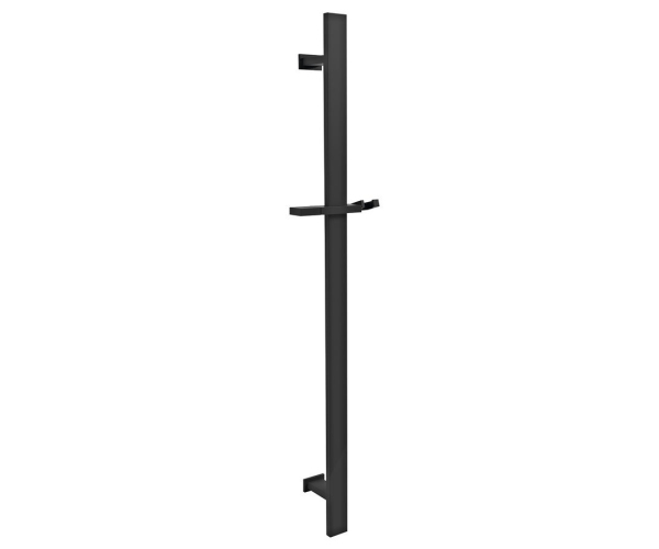Sapho Sprchová Tyč, Posuvný Držák, Hranatá, 700 Mm, černá Mat