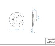Ippari, Teleskopické Rameno S Termo Baterií Persei (150mm) A Kompletní Sprchovou Sadou (sprcha Thin 200mm, Evve) TO-PE3130-SET3