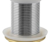Sapho Blok Umyvadlová Výpust 5/4“, Click-clack, Zátka Bílá Carrara, Mat
