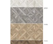 Dlažba jako dřevo Tuscania Intarsio Grigio 61x61 Rett. - šedá