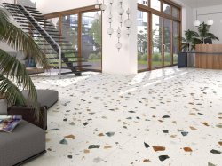 Dlažby ve vzhledu TERRAZZO oživí každý interiér
