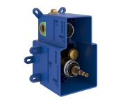 Termostatická podomítková baterie Espirit ES 063.00, s přepínačem, pro R-box - ES 063.60GLB.O2.RB07C Termostatická podomítková baterie 2-cestná bez tělesa, zlato kartáčované X070610