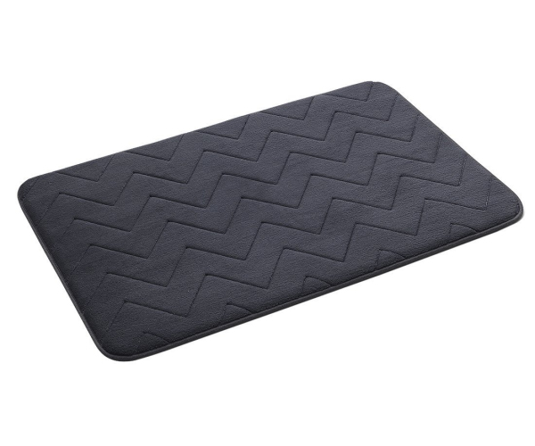 Gedy Mousse Koupelnová Předložka, 50x80cm, 100% Polyester, Protiskluz, Antracit