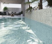 Dlažba jako kámen APE Hijau Glass Mosaic Green 31,5X39,6 (2,5X2,5) - zelená