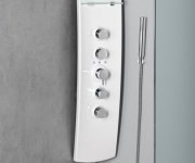 Polysan Luk Termostatický Sprchový Panel Rohový 250x1300mm, Bílá