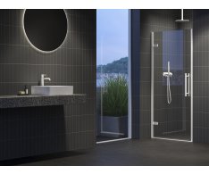 Sprchové dveře Cool! COSD1 - COSD1 80, bílá matná+transparent