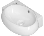 Sapho Ribera Keramické Umývátko Rohové 43x28,5cm, Otvor Pro Baterii Vlevo, Bílá