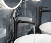 Sapho Pax Stojánková Umyvadlová Baterie Vysoká, Prodloužená Hubice, černá Mat