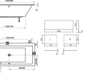 Vana Formy 01 Slim (tenký horní okraj) - Vana Formy 01 slim 180x80 C881300000