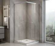 Aqualine Agga čtvercová Sprchová Zástěna 800x800mm, čiré Sklo