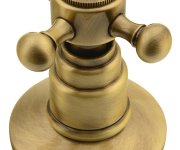 Sapho Antea Tříprvková Umyvadlová Baterie S Retro Hubicí, S Výpustí, Bronz