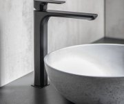 Sapho Spy Stojánková Umyvadlová Baterie Vysoká, Prodloužená Hubice, černá Mat
