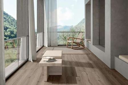 Lodžie s 2cm protiskluznou dlažbou Quercia Amber 40x120 (Elios)