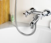 Sapho Trax Nástěnná Vanová Baterie, Chrom