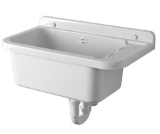 Aqualine Závěsná Výlevka S Odkládací Plochou 60x34cm, Plast, Bílá