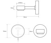 Sapho X-round Mýdlenka Magnetická, Chrom