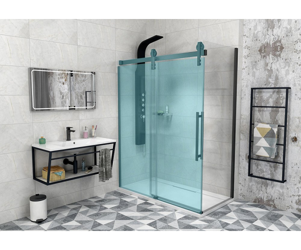 Gelco Volcano Black Boční Stěna 800 Mm, čiré Sklo