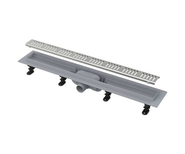 Plastový Podlahový žlab Alca Simple S Matným Roštem, Délka 950 Mm - Mat