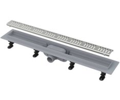 Plastový Podlahový žlab Alca Simple S Matným Roštem, Délka 950 Mm - Mat