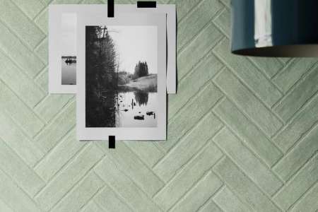 Překrásný světle zelený obklad Sant Agostino Tetris Rugiada Mat 5x20 cm