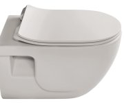 Sapho Brilla Závěsná Wc Mísa, Rimless, 36,5x53cm,  Latte Mat