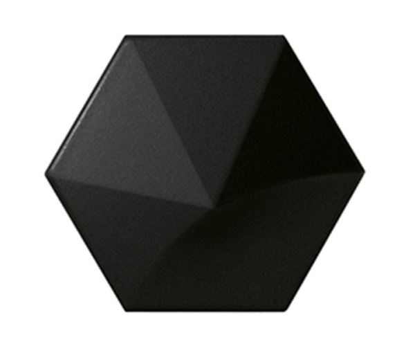Extravagantní obklad Equipe Magical 3 Oberland Black Matt 10,7x12,4 - černá