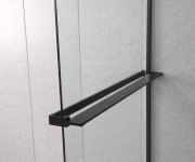 Polysan Polička Zkracovatelná Na Walk-in Zástěnu 60-140cm, černá Mat