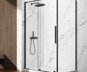 Gelco Spirit Black Sprchové Dveře 1200mm, čiré Sklo