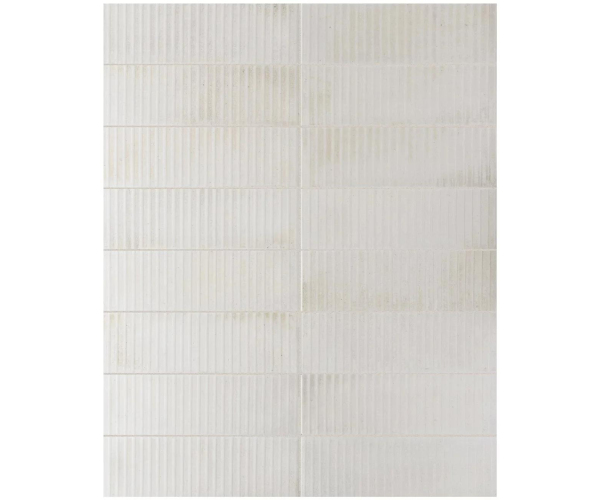 Dekor jako kámen Equipe Raku White Line Decor 6x18,6 - bílá
