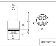 Kartuše K Baterii Bidet BIDET+KARTUSCHE