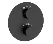 Sprchový Set S Podomítkovou Baterií Eridan O Black, černá TO-SET1-ER-O-166CD-B