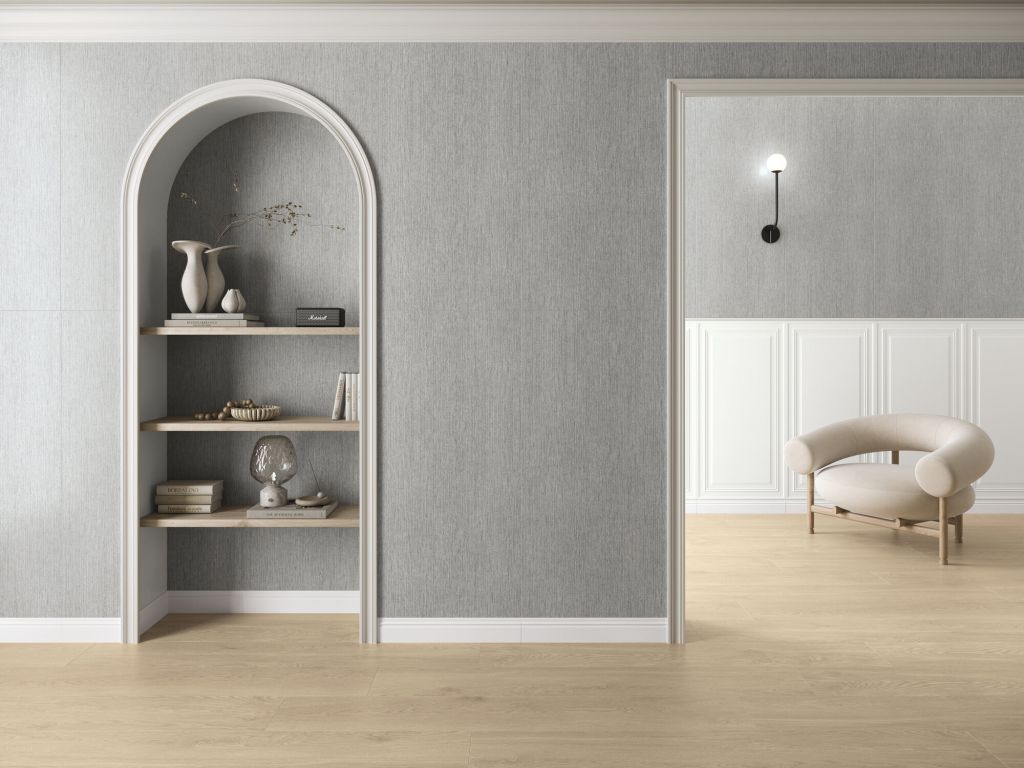 Realizace Luxusní interiér s šedým obkladem a nadčasovým designem