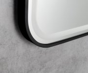 Sapho Cetis Zrcadlo S Led Osvětlením 100x70cm, černá Mat