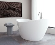 Polysan Avila Volně Stojící Vana 180x87x65cm, Bílá