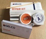 Gelco Repair Set Opravná Sada Pro Litý Mramor, šedá