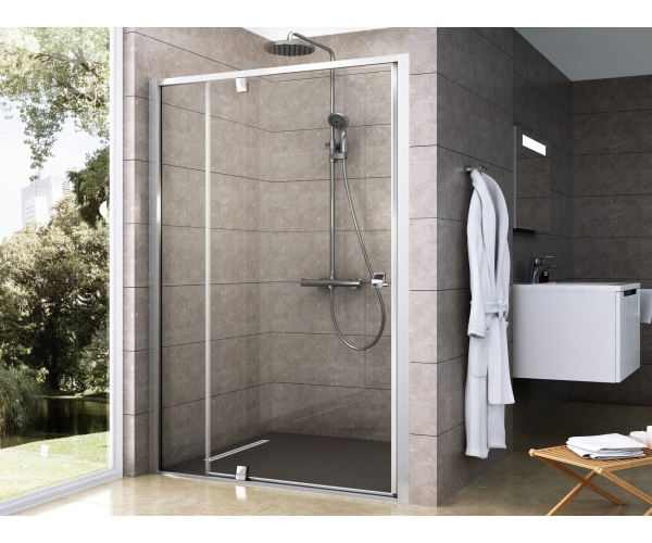 Sprchové dveře Pivot PDOP2 - PDOP2 110, satin+transparent
