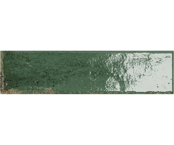 Retro dlažba Bestile Carmen Green 7,5x30 - zelená