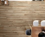 Dlažba jako dřevo Sant Agostino Barkwood Natural RT 20x120 - hnědá