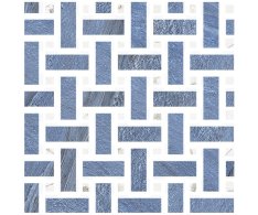 Fioranese Marmorea Intensa Azul Bahia MOSAICO WEAVE 30x30 Luc. Rett.