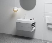 Umyvadlo Lite 80/60 L/P, s otvorem pro baterii, bez přepadu - Umyvadlo Lite 80/60 P, s otvorem pro baterii, bez přepadu XJXP1280001