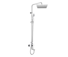 Mereo Eve Vanová Baterie S Talířovou Hranatou Slim Sprchou 250x250 Mm, Nerez