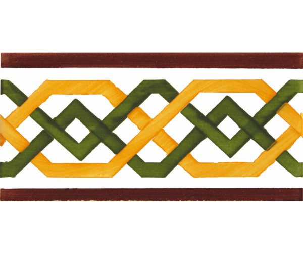 Vzorovaná listela Aleluia Ceramicas Moorish 6,7x14 JF010