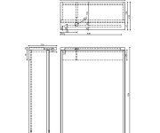 Aqualine Kawa Strip Galerka S Led Osvětlením 50x70x22cm, Dub Emporio